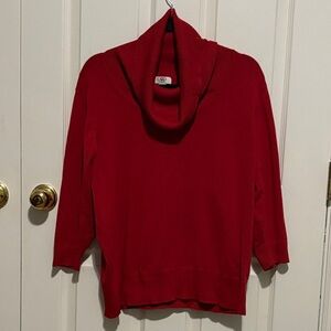 Cato Deep Red Cowl Neck Sweater